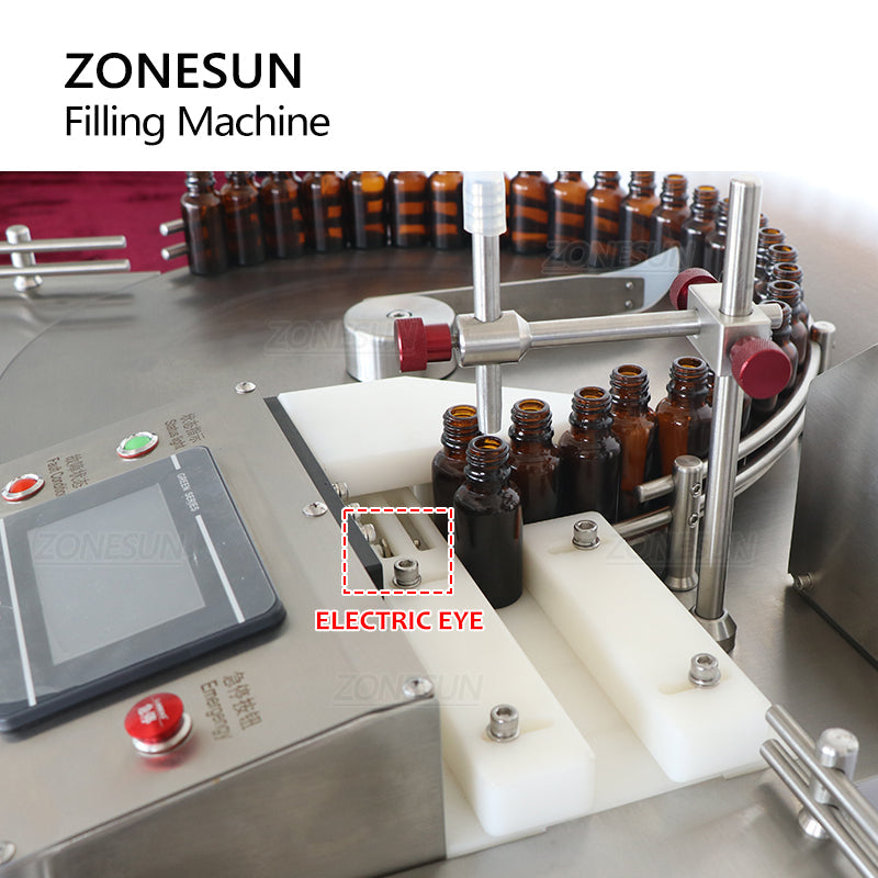 ZONESUN ZS-LPG1 Automatic Ceramic Pump Liquid Filling Machine with Bottle Sorting Unscrambler