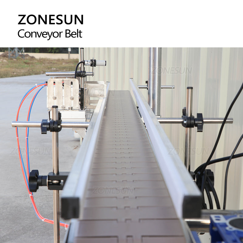 ZONESUN ZS-CB100P 1.9m Automatic Chain Conveyor Belt For Production Line