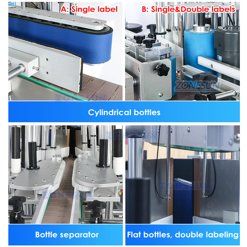 ZONESUN ZS-MPCL1 Linea di produzione di etichettatura di tappatura di riempimento di liquidi con pompa magnetica per bottiglia con grilletto automatico 