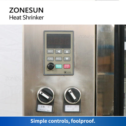 ZONESUN ZS-CSM1 Automatic Bottle Neck Cover Heat Shrinking Sealing Machine