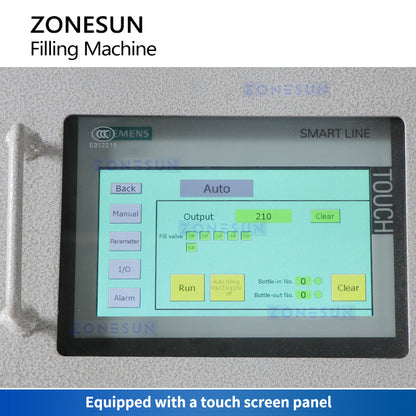 ZONESUN ZS-YTEX1 Automatic Explosion Proof 6 Nozzles Liquid Gravity Filling Machine