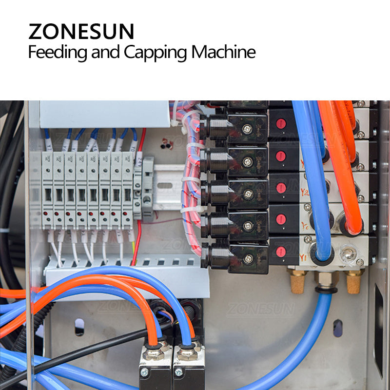 ZONESUN ZS-XGVS1 Automatic Vacuum Capping Machine With Cap Feeder