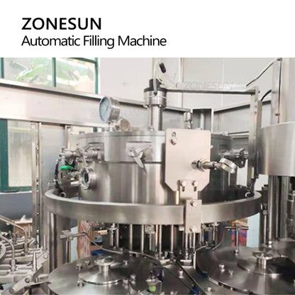 ZONESUN ZS-AFMC Autoamtic PET Bottled Carbonated Drinks Filling Machine