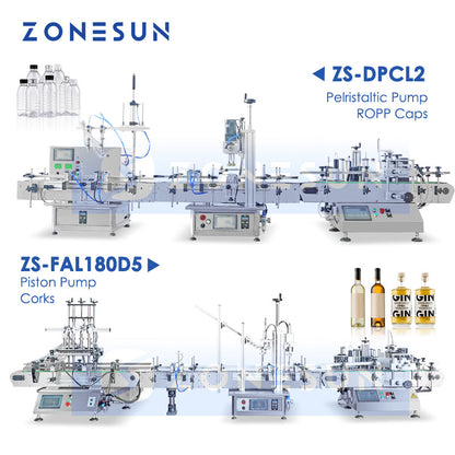 ZONESUN filler capper sticker machine