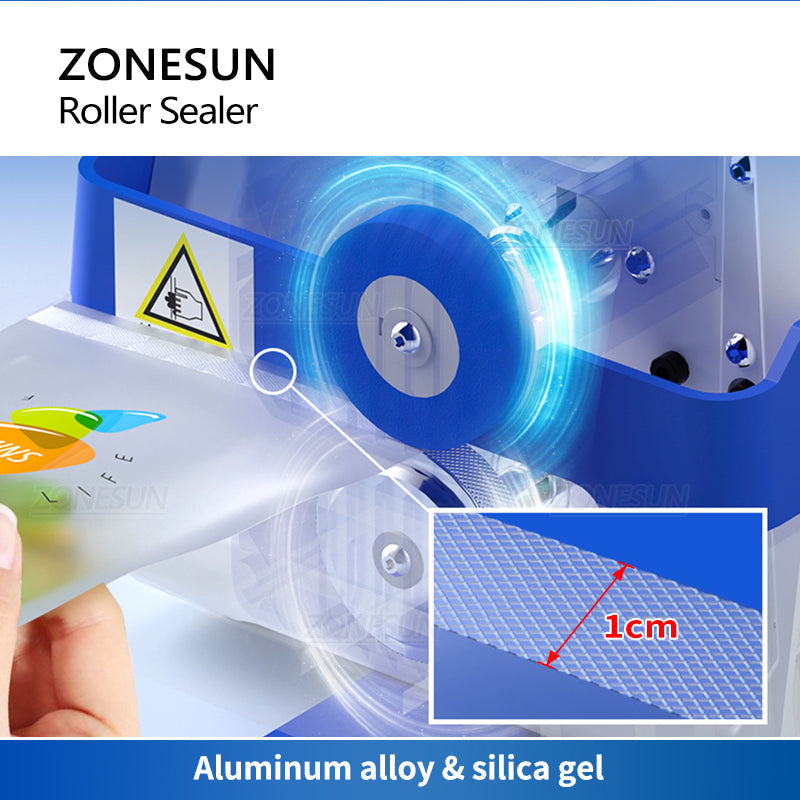 ZONESUN ZS-GLF1P Portable Composite Bag Roller Sealing Machine