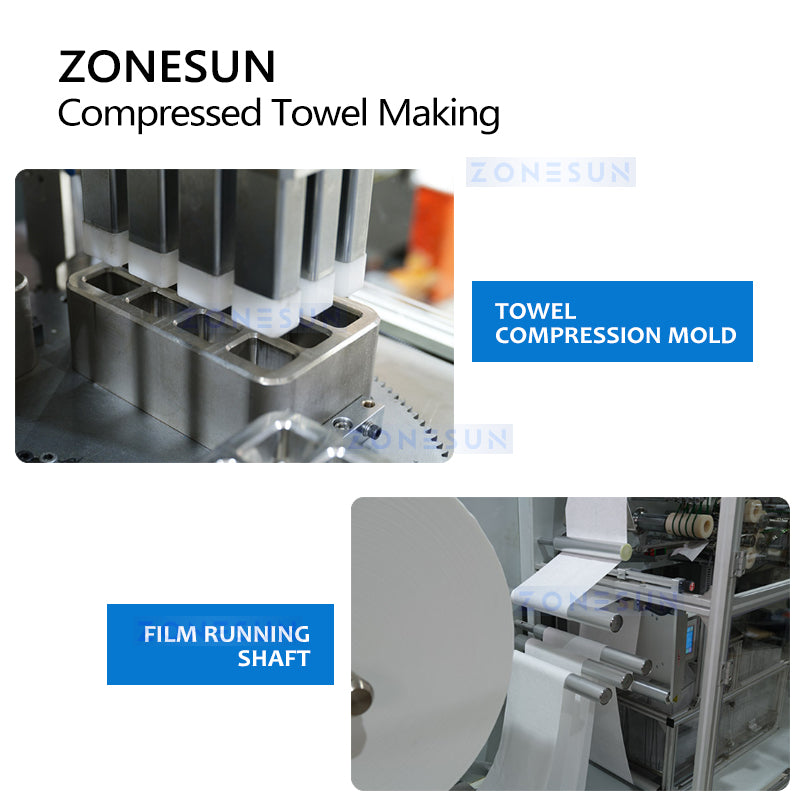 ZONESUN ZS-HAN9800 Automatic Compressed Towel Making Machine