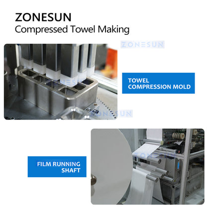 ZONESUN ZS-HAN9800 Automatic Compressed Towel Making Machine