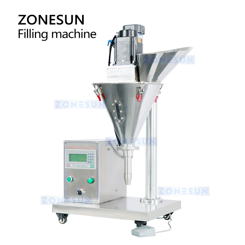 ZONESUN ZS-FM100S Riempitrice semiautomatica per polvere secca 