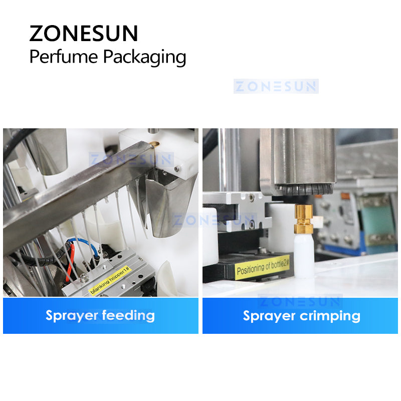 ZONESUN ZS-AFC21 Tappatrice di riempimento di liquidi con pompa peristaltica automatica per profumo 