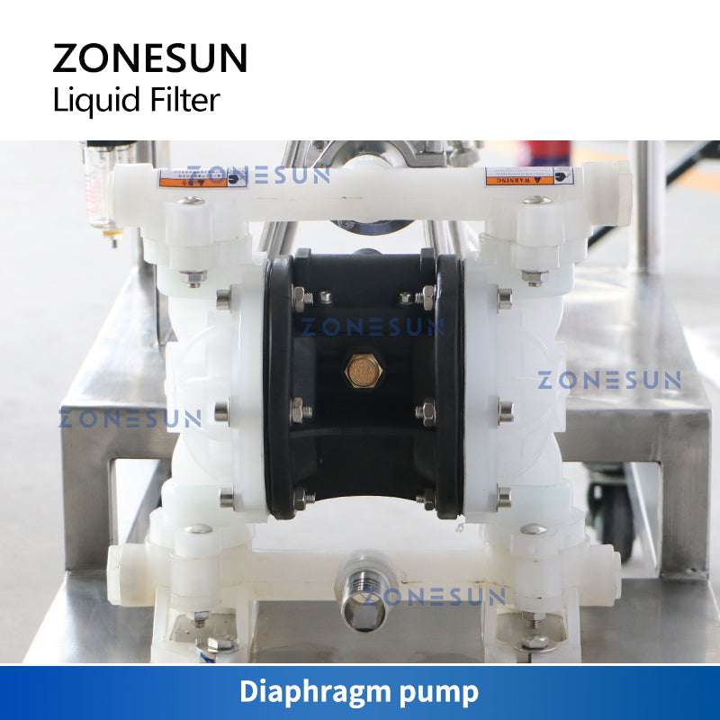 ZONESUN ZS-PF2 Pompa pneumatica a membrana antideflagrante Filtro liquido per profumo di alcol 