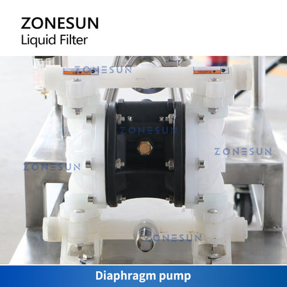 ZONESUN ZS-PF2 Pompa pneumatica a membrana antideflagrante Filtro liquido per profumo di alcol 