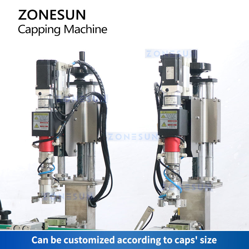 ZONESUN ZS-XG440T2 Automatic Metal Twist Off Feeding Capping Machine