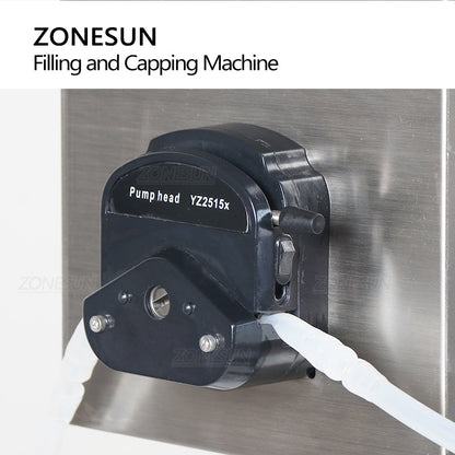 ZONESUN ZS-AFC1P Automatic Peristaltic Pump Liquid Filling Capping Machine