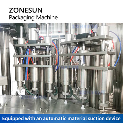 Tappatrice per riempimento di liquidi con busta automatica ZONESUN ZS-AFC6YL