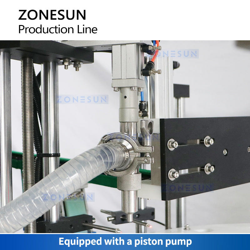 ZONESUN ZS-AFCL3 Automatic Liquid Bottle Filling Capping Labeling Prodction Line