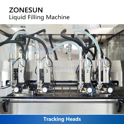 ZONESUN ZS-VTPF4 Automatic 4 Tracking Heads Paste Liquid Filling Machine