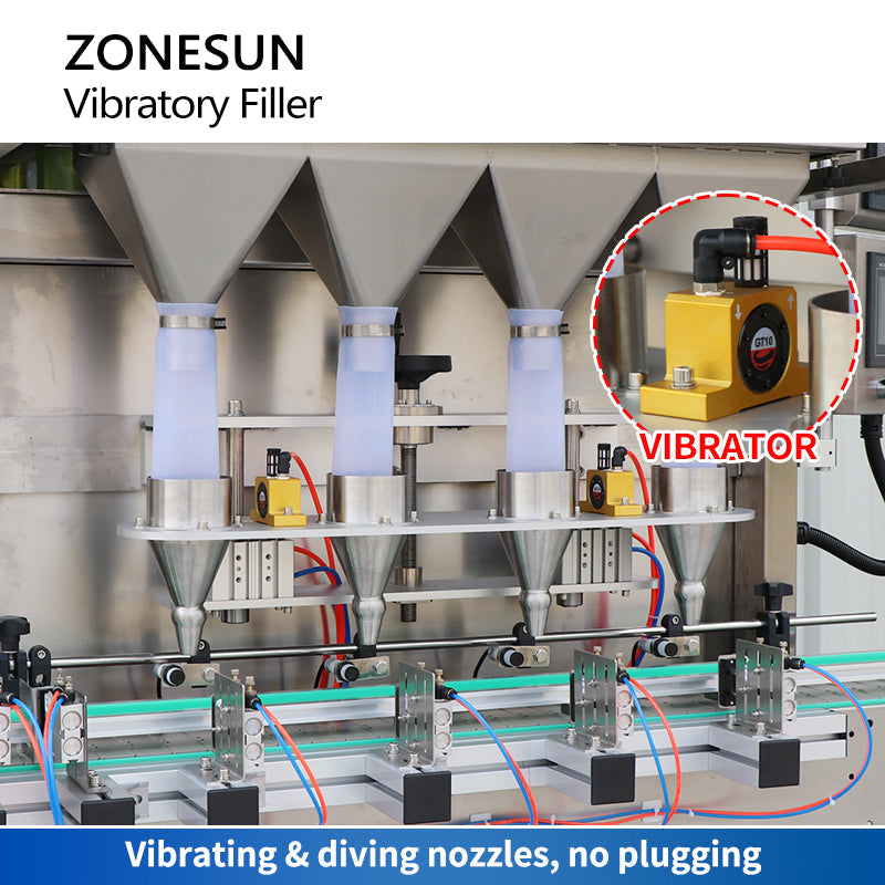 Máquina llenadora automática de pesaje de partículas ZONESUN ZS-GW5 