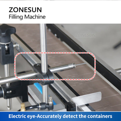 ZONESUN ZS-SV4HS Máquina de llenado de líquidos con bomba de pistón servo de 4 boquillas 