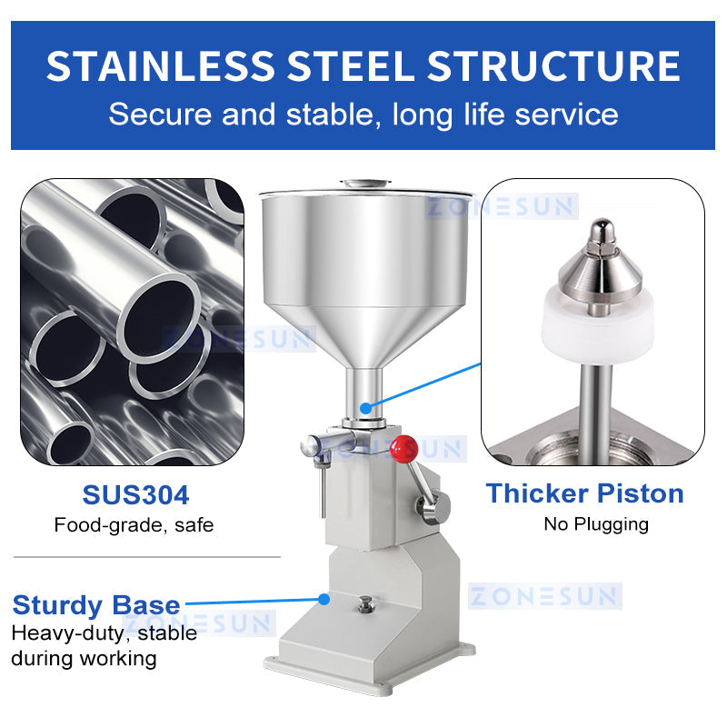 ZONESUN ZS-A03S Manual Paste Filling Machine