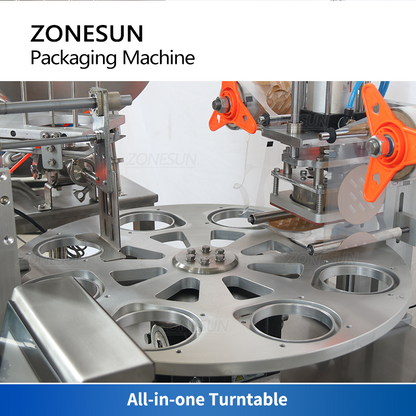 ZONESUN ZS-FS600 Confezionatrice automatica per gelato a tazza, riempitrice per pasta, sigillatrice 