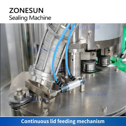 ZONESUN ZS-CFS18-4 Automatic Liquid Can Isobatic Filling Sealing Machine