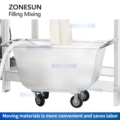 ZONESUN ZS-MB500FP Semi Automatic Auger Powder Mixing Feeding Weighing Filling Machine