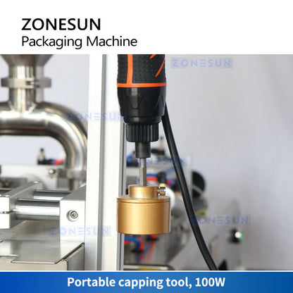 ZONESUN ZS-GTSP2 Semi Automatic Spout Pouch Liquid Filling Capping Machine