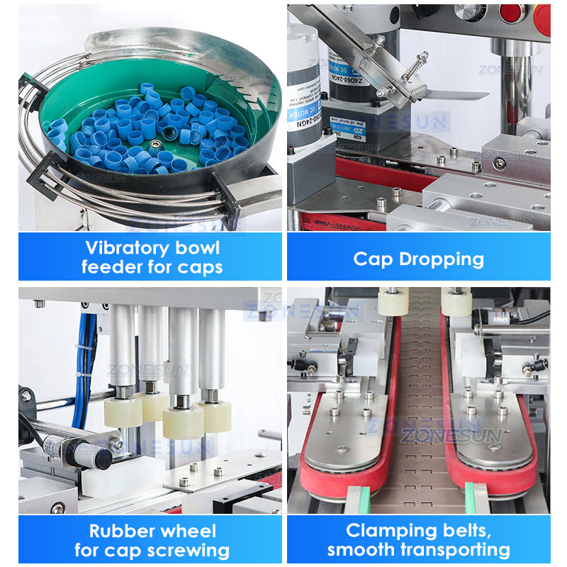 ZONESUN ZS-FAL180Z7 Automatic Liquid Filling Capping Labeling Wrapping Shrinking Production Line