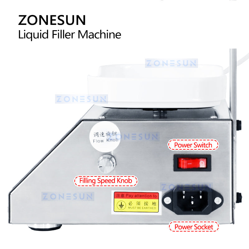 ZONESUN ZS-M90 Semi Automatic Liquid Weighing Filling Machine