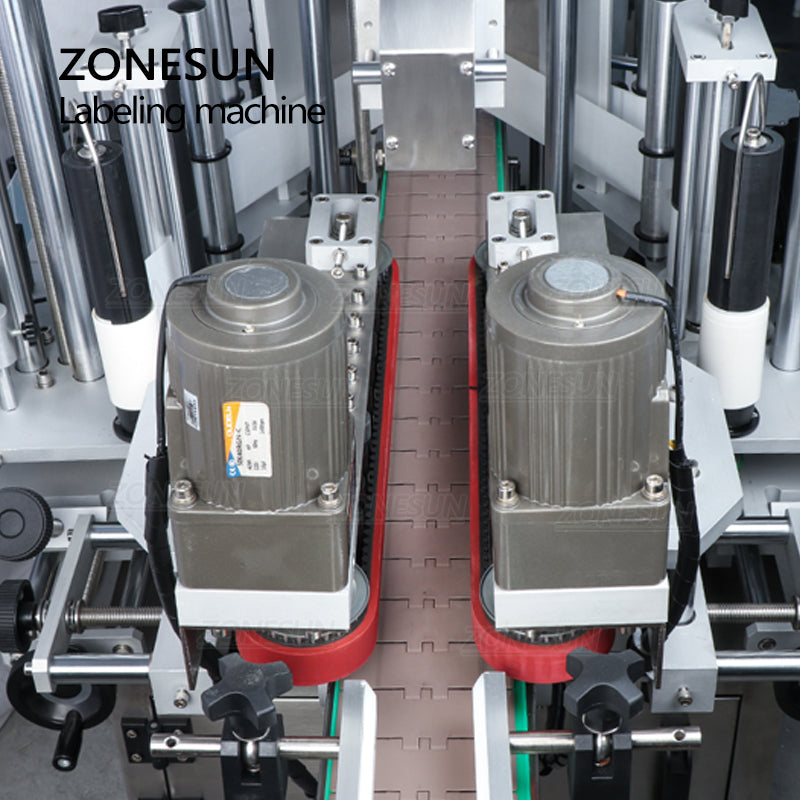 ZONESUN ZS-TB300M Automatic Single / Double Side Square Bottle Labeling Machine