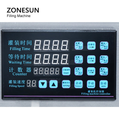 ZONESUN ZS-NP1 Máquina de llenado de líquidos para uñas con bomba peristáltica semiautomática de 3-200 ml