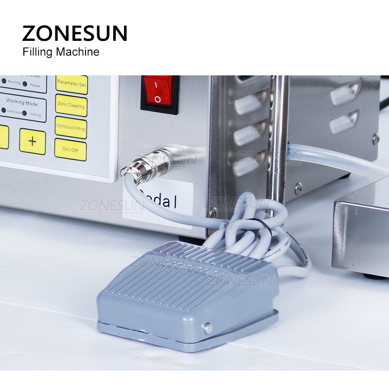 ZONESUN ZS-DP641W Riempitrice per pesatura di liquidi con pompa a membrana semiautomatica 30-6000ml