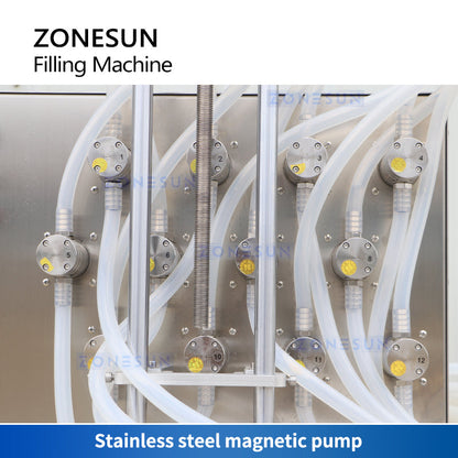 ZONESUN ZS-MPYT12P Semi Automatic Magnetic Pump Liquid Filling Machine