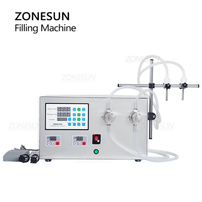 ZONESUN ZS-YTMP2S Digital 2 Head Magnetic Pump Liquid Filling Machine