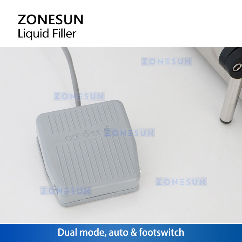 ZONESUN ZS-MP5000 Máquina de llenado de líquidos con bomba magnética semiautomática de 6 boquillas