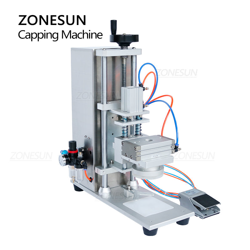 ZONESUN ZS-XG450D Semi Automatic Desktop Glass Bottle Twist Off Capping Machine