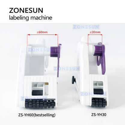 ZONESUN Manual Flat Surface Price Tag Labeling Machine