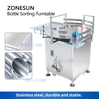 ZONESUN ZS-LP800 Automatic Bottle Unscrambler For Production Line