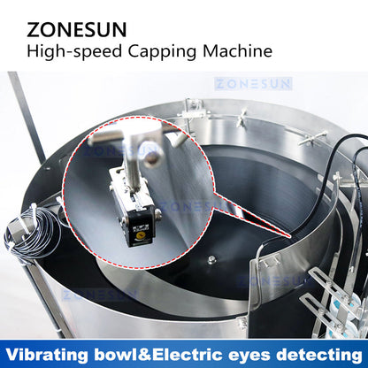 ZONESUN ZS-FXZ101 Automatic High Speed Capping Machine with Cap Feeder