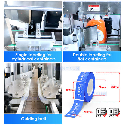 ZONESUN ZS-FAL180Z7 Riempimento automatico di liquidi Tappatura Etichettatura Avvolgimento Linea di produzione termoretraibile 