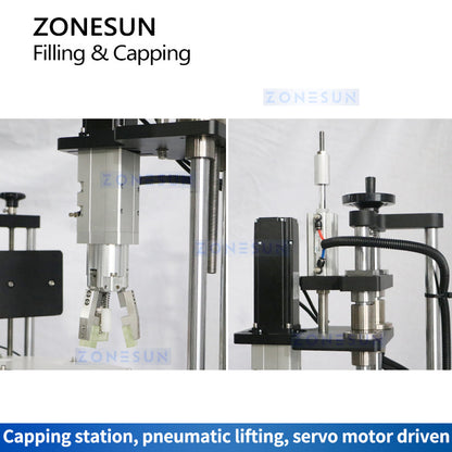 ZONESUN ZS-AFC24 Automatic Piston Pump Liquid Filling Capping Machine