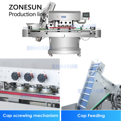 Línea de producción automática de envases de caramelos gomosos ZONESUN ZS-AFLC 