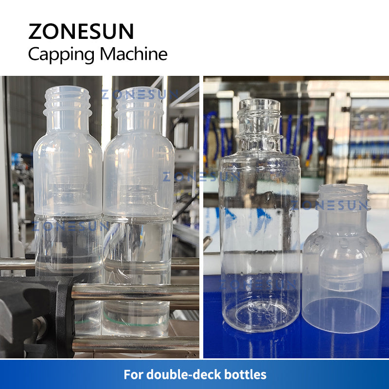 ZONESUN ZS-XGC2 Automatic Double Deck Bottle Capping Machine