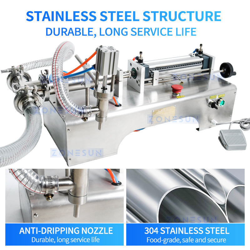 ZONESUN ZS-YT1 Single Nozzle Pneumatic Liquid Filling Machine