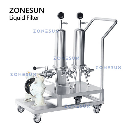 ZONESUN ZS-PF2 Pompa pneumatica a membrana antideflagrante Filtro liquido per profumo di alcol 