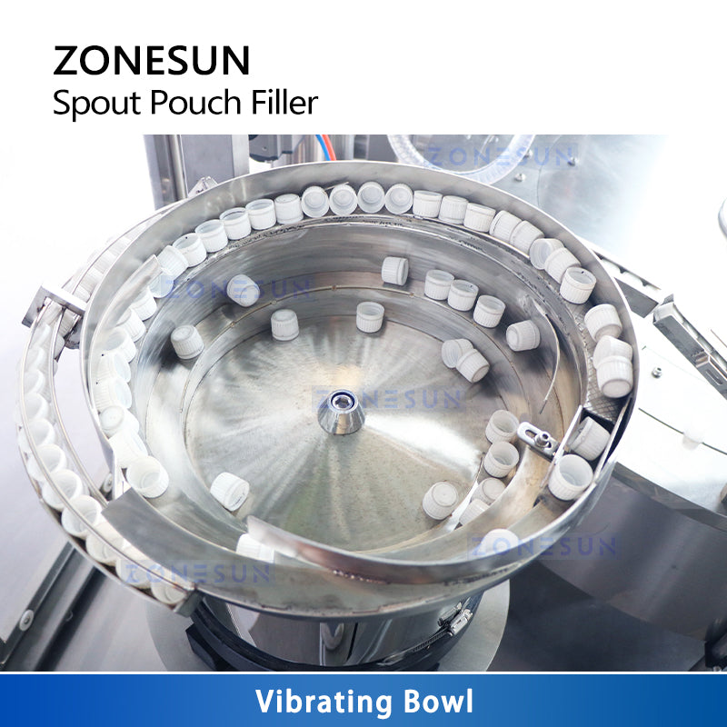 ZONESUN ZS-AFC12 Automatic Paste Liquid Spout Pouch Bag Filling Capping Machine