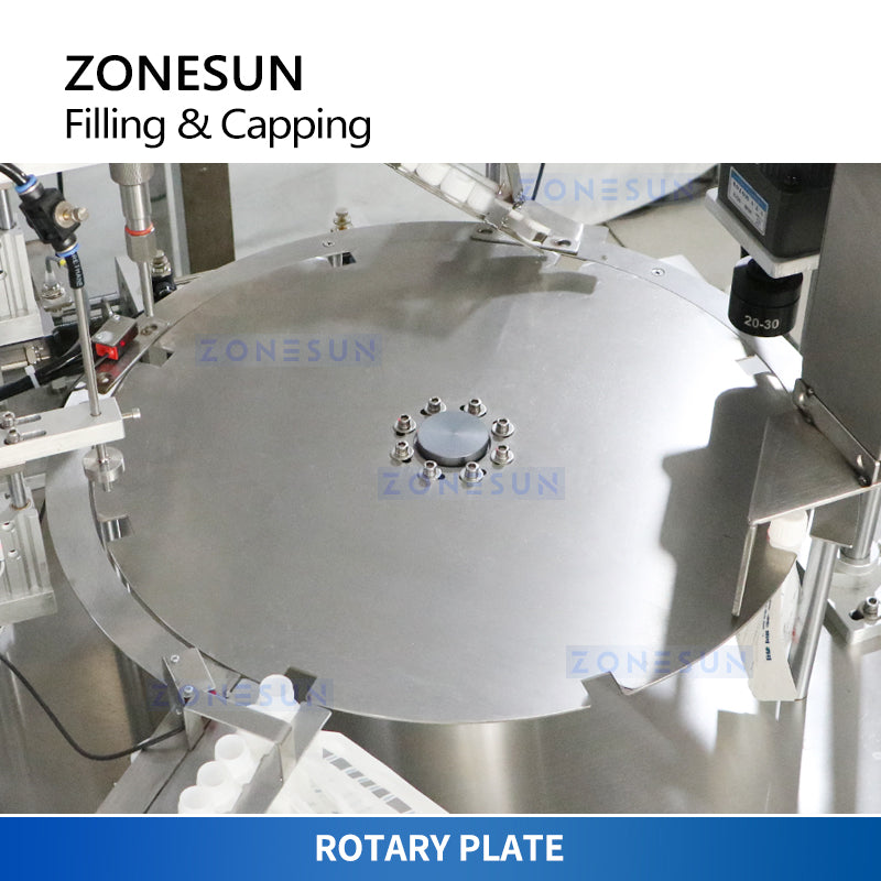 ZONESUN ZS-AFC12D Tappatrice di riempimento di liquidi con pompa a pistone con beccuccio automatico 