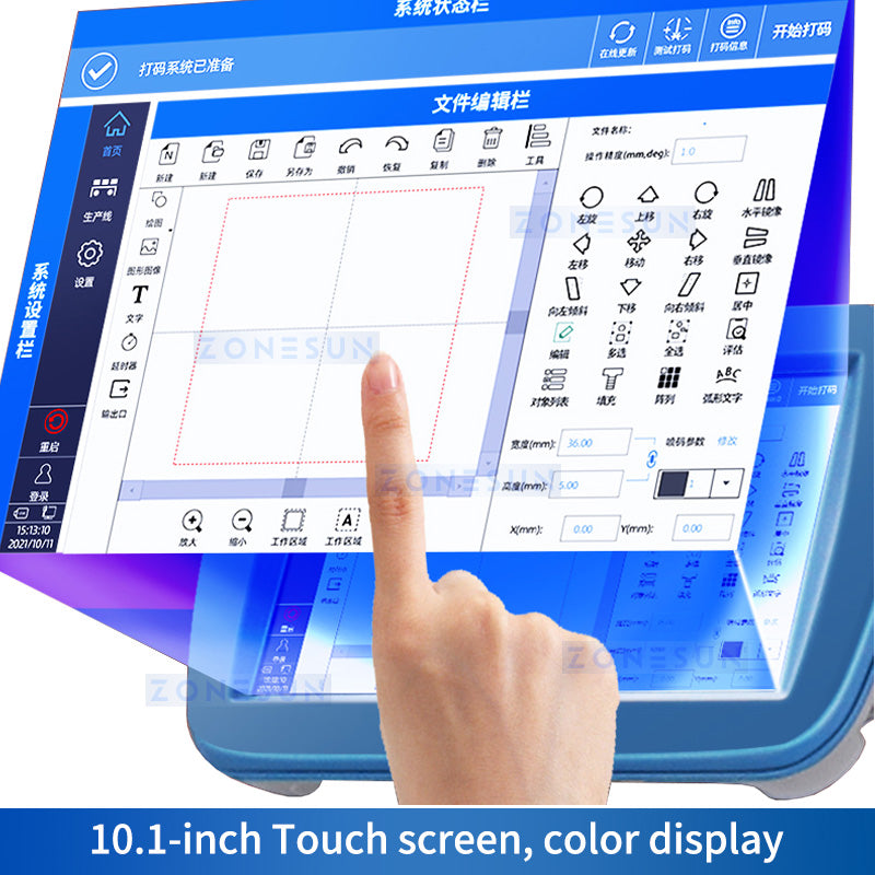 ZONESUN ZS-LMC1 Automatic CO₂ Laser Date Code Printing Machine