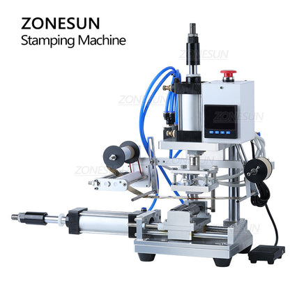 ZONESUN ZS-GT100 Macchina per stampa a caldo cilindrica pneumatica