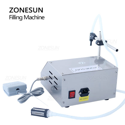 ZONESUN GFK-160 Diaphragm Pump Water Oil Liquid Filling Machine